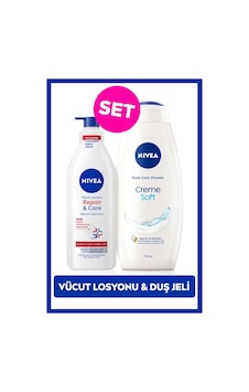 Creme Soft Banyo Ve Duş Jeli 750ml Ve Repair&care Yoğun Nemlendirici Vücut Losyonu 400ml, Kuru Cilt Creme Soft Banyo Ve Duş Jeli 750ml Ve Repair&care Yoğun Nemlendirici Vücut Losyonu 400ml, Kuru Cilt