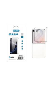 Galaxy Z Flip 8 Uyumlu Go Des Og Glass Antistatik Temperli Cam Ekran Koruyucu Şeffaf