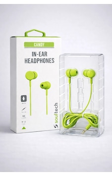 Soultech Candy 3.5 Mm Jack Kablolu Kulaklık Renkli Yeşil Kırmızı Mavi Kulak İçi Kulaklık "kablolu Kulaklık"