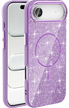 Apple, Uyumlu iPhone 17 Air Kılıf M-safe Şarj Özellikli Parlayan Simli Zore Okso Kapak Çok Renkli Apple, Uyumlu iPhone 17 Air Kılıf M-safe Şarj Özellikli Parlayan Simli Zore Okso Kapak Çok Renkli