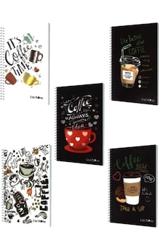 Çınar Coffee Not Defteri A6 60 Yaprak Çizgili Spiralli - 2 Adet Çok Renkli Çınar Coffee Not Defteri A6 60 Yaprak Çizgili Spiralli - 2 Adet Çok Renkli