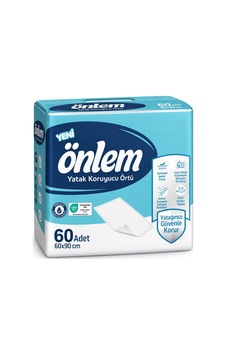 Önlem Yatak Koruyucu Örtü 60 90 Cm 60 Adet Önlem Yatak Koruyucu Örtü 60 90 Cm 60 Adet