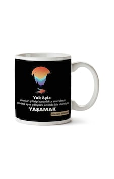 Nzım Hikmet Yaşamak İki Tarafı Baskılı Kupa Bardak Çok Renkli Nzım Hikmet Yaşamak İki Tarafı Baskılı Kupa Bardak Çok Renkli