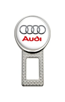 Audi Metal Kemer Görseli 2 Adet Çift Yönlüdür Logosu Audi Metal Kemer Görseli 2 Adet Çift Yönlüdür Logosu