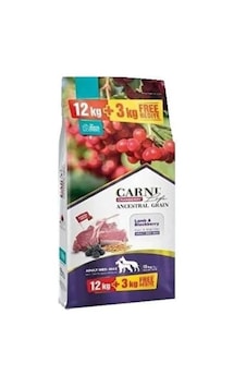 Carni Life Düşük Tahıllı Kuzu Etli Böğürtlenli Orta Büyük Irk Köpek Maması 12 KG + 3 KG Carni Life Düşük Tahıllı Kuzu Etli Böğürtlenli Orta Büyük Irk Köpek Maması 12 KG + 3 KG