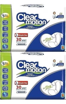 Clearmotion Yetişkin Hasta Bezi Bel Bantlı L Büyük Large 60 Adet L Clearmotion Yetişkin Hasta Bezi Bel Bantlı L Büyük Large 60 Adet L