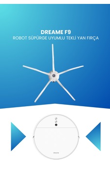Dreame F9 Robot Süpürge Uyumlu Tekli Yan Fırça Dreame F9 Robot Süpürge Uyumlu Tekli Yan Fırça