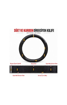 Audi A1 Dikme Direksiyon Kılıfı Alcantara Süet Mat Karbon Gri Yüzük Ve Dikiş 2018-2026 Audi A1 Dikme Direksiyon Kılıfı Alcantara Süet Mat Karbon Gri Yüzük Ve Dikiş 2018-2026