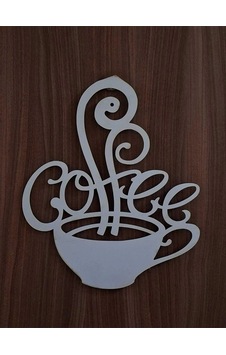 Lavanta Tasarım Coffee Duvar Süsü Beyaz