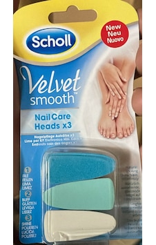 Scholl Velvet Smooth Tırnak Bakım 3'lü Yedek Başlık-2li Scholl Velvet Smooth Tırnak Bakım 3'lü Yedek Başlık-2li
