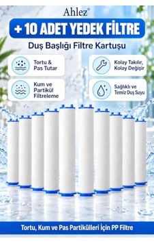 Duş Başlığı Filtresi Kireç, Klor Ve Pas Önleyici Yedek Filtre Seti 10 Duş Başlığı Filtresi Kireç, Klor Ve Pas Önleyici Yedek Filtre Seti 10