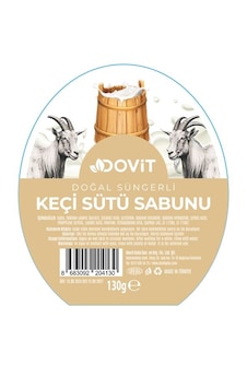 Dovit Keçi Sütü Doğal Süngerli Sabun 130 G Dovit Keçi Sütü Doğal Süngerli Sabun 130 G
