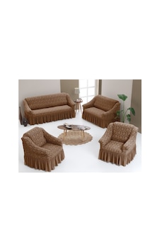 Altınkoza Jakarlı Damask Koltuk Örtüsü Standart Takım 3+2+1+1 Bej Altınkoza Jakarlı Damask Koltuk Örtüsü Standart Takım 3+2+1+1 Bej