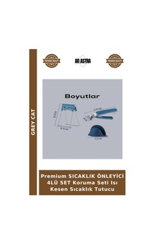 Premium Sıcaklık Önleyici 4lü Set Koruma Seti Isı Kesen Sıcaklık Tutucu Premium Sıcaklık Önleyici 4lü Set Koruma Seti Isı Kesen Sıcaklık Tutucu