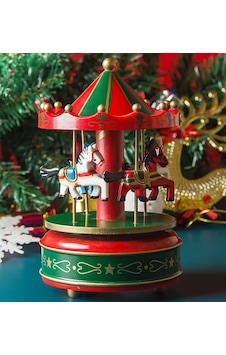 Yılbaşı Noel Nostaljik El Yapımı Atlı Karınca Müzik Kutusu Büyük Boy Yeşil Yılbaşı Noel Nostaljik El Yapımı Atlı Karınca Müzik Kutusu Büyük Boy Yeşil