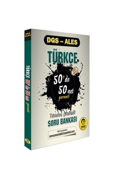 DGS - ALES Türkçe 50'de 50 Net Garanti Soru Bankası - Özgen Bulut - Tasarı Akademi DGS - ALES Türkçe 50'de 50 Net Garanti Soru Bankası - Özgen Bulut - Tasarı Akademi