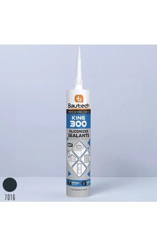 Bautech Silikonize Mastik 500 Gr Antr. Gri Antrasit - Gri Bautech Silikonize Mastik 500 Gr Antr. Gri Antrasit - Gri