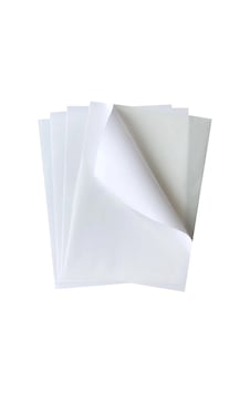 100 Adet Mat Yapışkanlı Boş A4 Etiket Yazıcı Uyumlu Sticker Kağıdı A4 Boyut, Kendinden Yapışkanlı