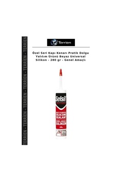 Özel Seri Kapı Kenarı Pratik Dolgu Yalıtım Ürünü Beyaz Universal Silikon - 280 Gr - Genel Amaçlı