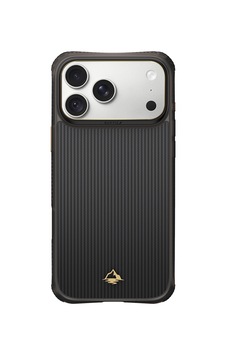 İphone 18 Pro Max Uyumlu Kılıf M-safe Özellikli Raptic Aramid Dual Reynis Serisi Karbon Kapak Siyah