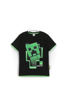 Dobakids Minecraft 3D Creeper Baskılı Çocuk Tişört (487109487) Siyah Dobakids Minecraft 3D Creeper Baskılı Çocuk Tişört (487109487) Siyah