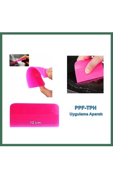En-cag Ppf/tph Silikon Çekçek Ragle Cam Filmi Çekme Uygulama Aparatı Pembe 12x7.5cm Bss