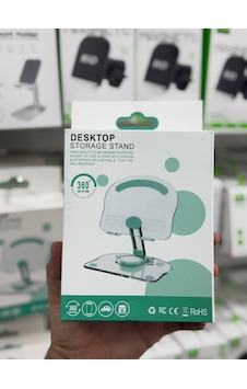 Rio Masa Üstü Telefon Tutucu 360 Derece Dönebilen Kaliteli Şefaf Plastik Ürün Rio Masa Üstü Telefon Tutucu 360 Derece Dönebilen Kaliteli Şefaf Plastik Ürün