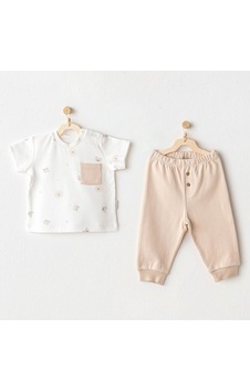 Mayoral Bebek Takım 2 Pcs Set Happy Anımals Beige Mayoral Bebek Takım 2 Pcs Set Happy Anımals Beige