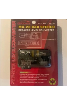 Foxusaudiomax Mx-22 Dönüştürücü Teyp Anfi Çıkış Çevirici Mx-22 Teyp Dönüştürücü Uyumlu