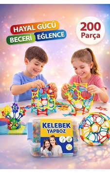 Kelebek Yapboz 200 Parça Renkli Birleştirmeli Yapı-şekil Oyuncağı Puzzle Eğitici Blok Seti Saklama Kaplı Kelebek Yapboz 200 Parça Renkli Birleştirmeli Yapı-şekil Oyuncağı Puzzle Eğitici Blok Seti Saklama Kaplı