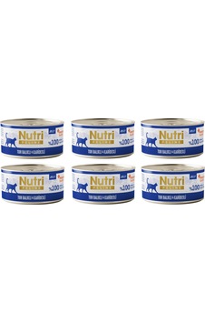 Nutri Feline Ton Balıklı Ve Karidesli Jöleli Tahılsız Yetişkin Kedi Konservesi 70 G X 6 Adet Nutri Feline Ton Balıklı Ve Karidesli Jöleli Tahılsız Yetişkin Kedi Konservesi 70 G X 6 Adet