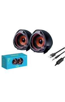 Trio Trs6 2.0 Multimedia Rgb Işıklı 3w 2 Siyah Usb Speaker Hoparlör Trio Trs6 2.0 Multimedia Rgb Işıklı 3w 2 Siyah Usb Speaker Hoparlör