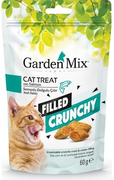 Garden Mix Somon Balık Dolgulu Çıtır Kedi Ödülü 60 Gr Garden Mix Somon Balık Dolgulu Çıtır Kedi Ödülü 60 Gr
