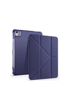 Aksesuarcim Apple iPad Uyumlu Air 11 2024 İle Uyumlu Kılıf Silikon Yumuşak Kalem Bölmeli Esnek 4 Farklı Stand Olabilen Tablet Kılıfı Lacivert Sku: Zeusb0fhj8hl4k Arka Kapak