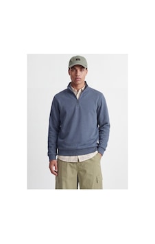 Jack & Jones Jjebradley Sweat Half Zıp Turbulence 12250747 Mavi Jack & Jones Jjebradley Sweat Half Zıp Turbulence 12250747 Mavi