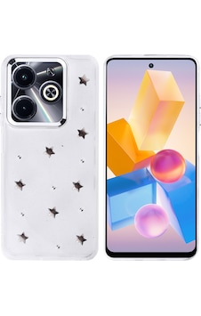 İnfinix Hot 40i Uyumlu Kılıf Airbag Tasarımlı Simli Şeffaf Zore Kutup Kapak - Yıldız Yıldız İnfinix Hot 40i Uyumlu Kılıf Airbag Tasarımlı Simli Şeffaf Zore Kutup Kapak - Yıldız Yıldız