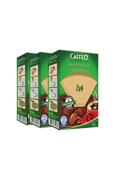 1x4 Kahve Filtresi Kağıdı Paket İçi 80 Filtre 3 Paket-240 Adet Çok Renkli