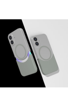 Zore İphone 16 Plus Kılıf M-safe Şarj Özellikli Mıknatıslı Nvth Duble Kapak - Gri Zore İphone 16 Plus Kılıf M-safe Şarj Özellikli Mıknatıslı Nvth Duble Kapak - Gri