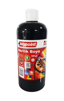Bigpoint Akrilik Boya 500 Gram Siyah Diğer