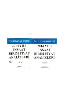 2014 Yılı İnşaat Birim Fiyat Analiz. 2 Cilt Tk.ünal Akçalı 2.el 2014 Yılı İnşaat Birim Fiyat Analiz. 2 Cilt Tk.ünal Akçalı 2.el