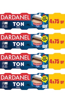 Dardanel Ton Balığı 4x75 Gr Ayçiçek Yağlı X 4 Adet Dardanel Ton Balığı 4x75 Gr Ayçiçek Yağlı X 4 Adet