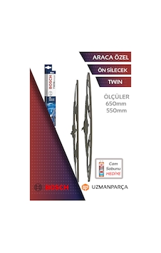 3397001539 650mm + 550mm Muz Tipi Twın Ön Silecek Seti Bosch 3397001539 650mm + 550mm Muz Tipi Twın Ön Silecek Seti Bosch