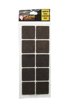 Flamme-1103 Mobilya Keçesi 45mmx45mm 10 Adet Kare Zemin Koruyucu Yapışkanlı Montaj - 25'li Paket Diğer Flamme-1103 Mobilya Keçesi 45mmx45mm 10 Adet Kare Zemin Koruyucu Yapışkanlı Montaj - 25'li Paket Diğer
