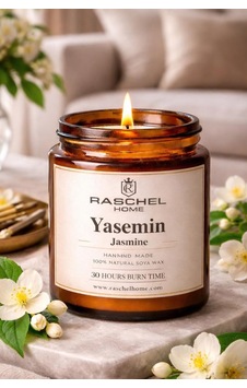 Raschel Home %100 Doğal Dekoratif Premium Extra Yoğun Esans Kokulu 170 Cc Kavanoz Mum 30 Saat Yanma Yasemin Raschel Home %100 Doğal Dekoratif Premium Extra Yoğun Esans Kokulu 170 Cc Kavanoz Mum 30 Saat Yanma Yasemin