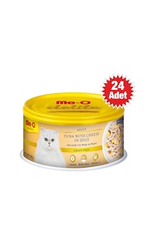 Me-O Delite Ton Balıklı Peynirli Jöleli Yetişkin Kedi Konservesi 24 x 80 G Me-O Delite Ton Balıklı Peynirli Jöleli Yetişkin Kedi Konservesi 24 x 80 G