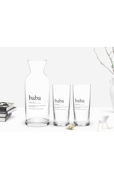 Bk Home Renkli Baskılı Baba Tasarımlı İkili Rakı Bardağı Ve Karaf Bk Home Renkli Baskılı Baba Tasarımlı İkili Rakı Bardağı Ve Karaf