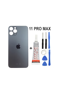 Apple Uyumlu iPhone 11 Pro Max Arka Batarya Pil Kapağı + Yapıştırıcı + Tamir Set - Yeşil Apple Uyumlu iPhone 11 Pro Max Arka Batarya Pil Kapağı + Yapıştırıcı + Tamir Set - Yeşil