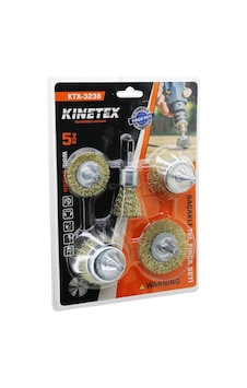 5pcs Saçaklı Çelik Tel - Çanak Fırça Seti Ktx-3238 Go53/03673 5pcs Saçaklı Çelik Tel - Çanak Fırça Seti Ktx-3238 Go53/03673