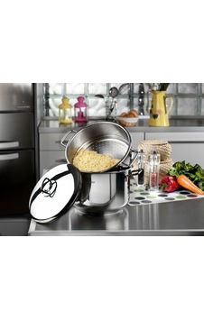 Hascevher 28 CM Gelincik Kulplu Kuskus Tencere
