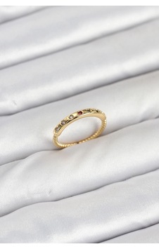 Mey İthalat Pirinç Gold Renk Renkli Zirkon Taşlı Kadın Yüzük Çok Renkli 70619045 Mey İthalat Pirinç Gold Renk Renkli Zirkon Taşlı Kadın Yüzük Çok Renkli 70619045